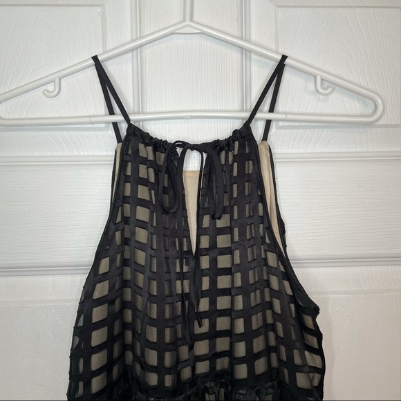 Anthropologie HD in Paris Flowy Baby doll Black Tank Top Blouse XS - Picture 7 of 11